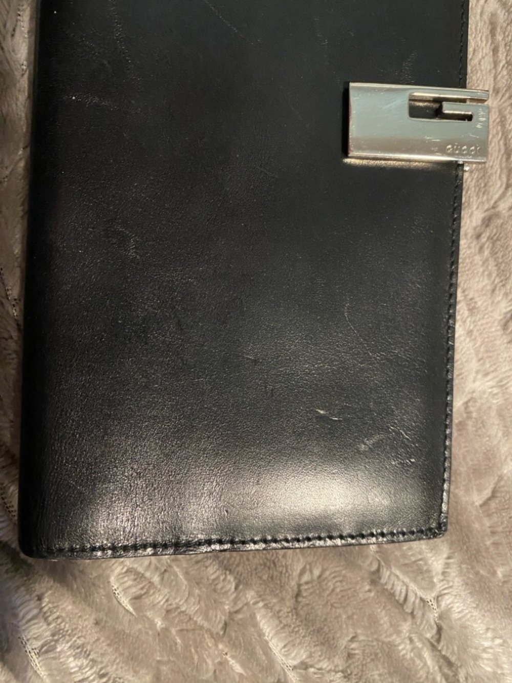 Gucci Black Leather Wallet with Silver Hardware - Picture 14 of 15
